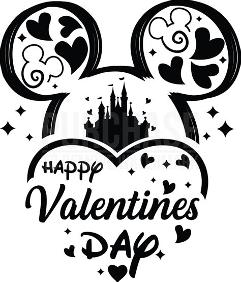 Happy Valentine Day Svg Disney Valentine Day Svg Broderie Point De