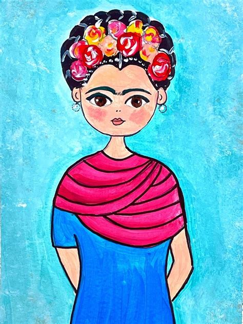 Top 91 imagen dibujos de frida kahlo para niños Ecover mx