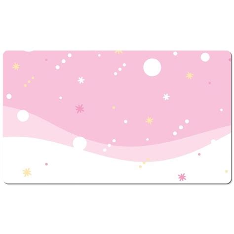 Pastel Star Grid Kawaii Mouse Pad Desk Mat Large Desk Pad Etsy