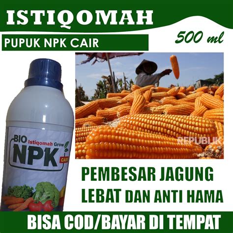 Jual Pupuk Organik Cair Penyubur Tanaman Jagung Istiqomah Grow Ml