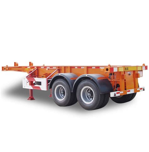 Container Chassis Trailer 40FT 3 Axles Skeleton Semi Trailer For