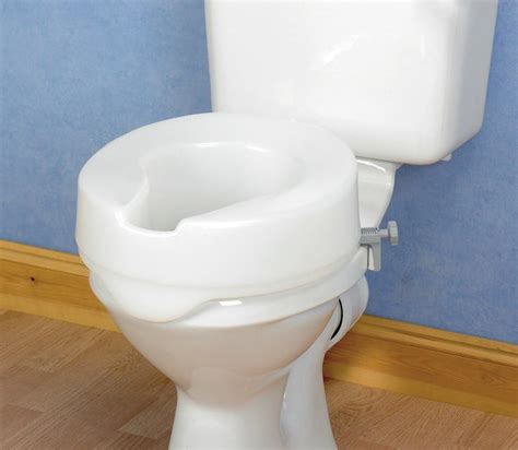 Homecraft Ashby Easy Fit Raised Toilet Seat Elevated Toilet Seat Locks Onto Round Toilets