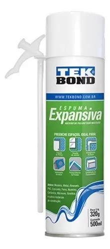 Espuma Expansiva De Poliuretano Tekbond PU 500 Ml 320 G MercadoLibre