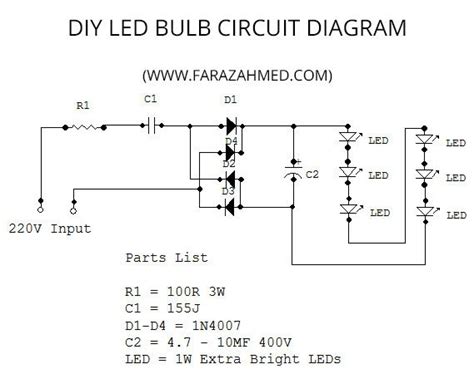 Led Light Bulb Circuit Diagram