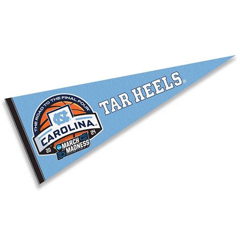 Unc Tar Heels 2024 March Basketball Madness Pennant State Street Products