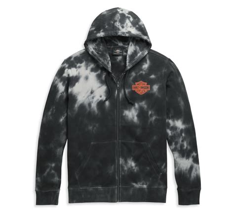 Sudadera Con Capucha Y Cremallera Hombre Harley Davidson Men Tie Dye