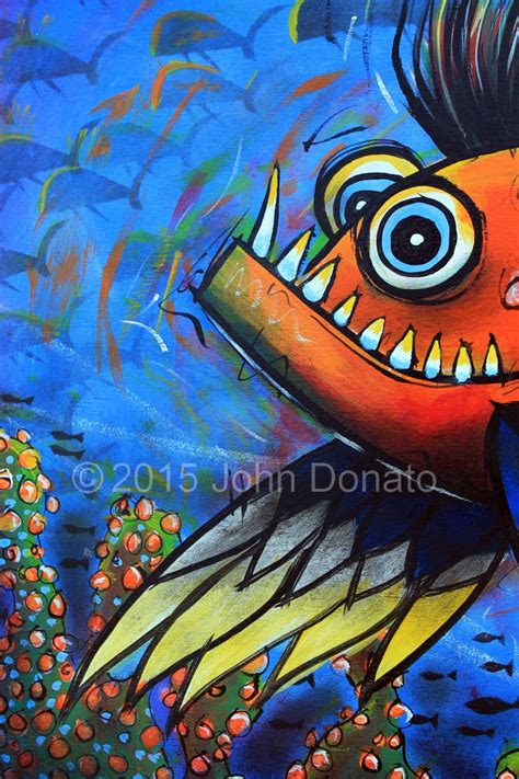 Gnarly Fish Art Print by John Donato Whimsical Tropical Fish - Etsy