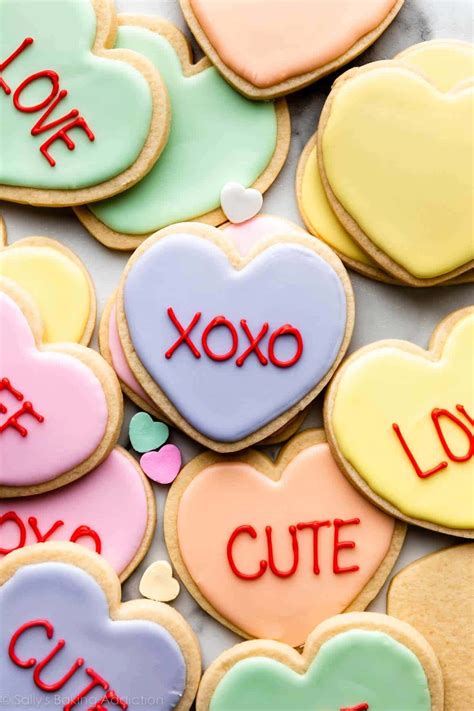 Download Cute Valentines Heart Cookies Picture