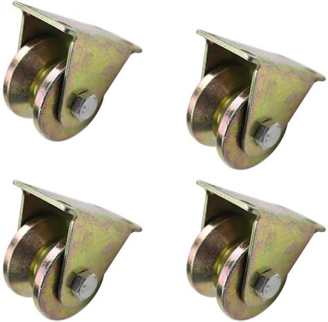 Buy 4 Pcs Heavy Duty Caster Wheels V Type Sliding Gate Caster Wheels V