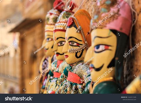 Rajasthani Puppets Kathputli Have Been Displayed Stock Photo 1242311245