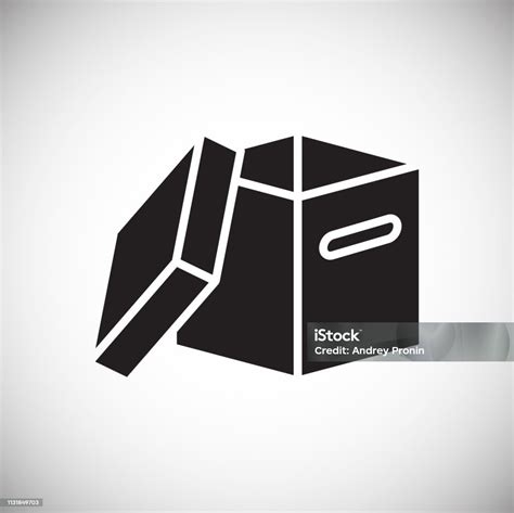 Box Icon On White Background For Graphic And Web Design Modern Simple