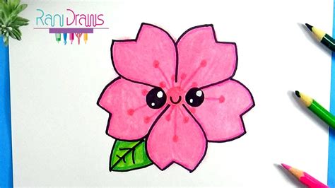 Cómo Dibujar Una Flor Sakura Cerezo JaponÉs Kawaii Paso A Paso