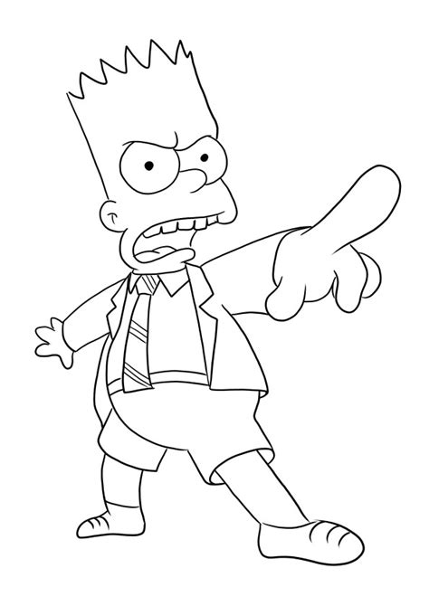 Dibujos Para Colorear De Los Simpson Para Ni Os Un Gran Momento Para