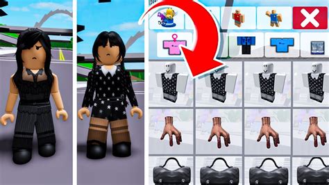 TOP DES 5 TENUES PORTÉES PAR MERCREDI ADDAMS SUR BROOKHAVEN RP ROBLOX