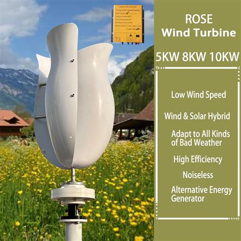 Factory Generator 10kw Wind Turbine Vertical Axis Maglev Plant High