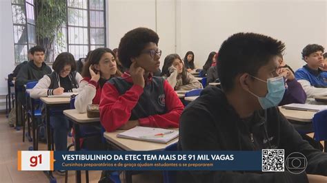 V Deo Vestibulinho Da Etec Tem Mais De Mil Vagas Sp G