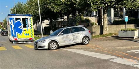 Rorschach SG Sachschaden Nach Unfall Zweier Fahrzeuge