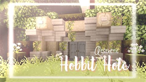 Aesthetic Hobbit Hole Exterior Minecraft Build Youtube