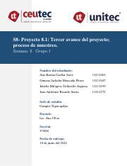 S Proyecto Tercer Avance Del Proyecto Proceso De Muestreo Grupo