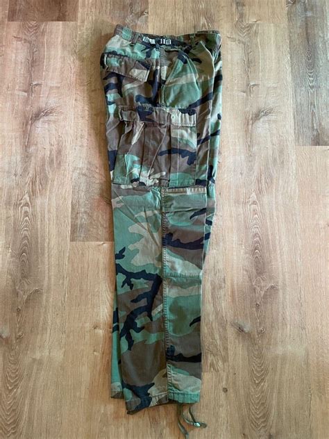 Us Military Bdu Pants Woodland Camo Small Long