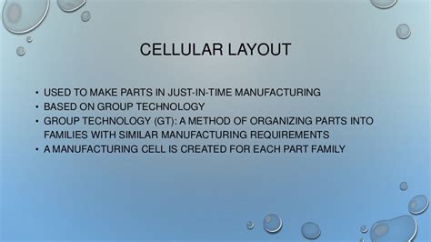 Cellular LayOut