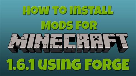 How To Install Forge For Minecraft 161 Easy Macpc Youtube