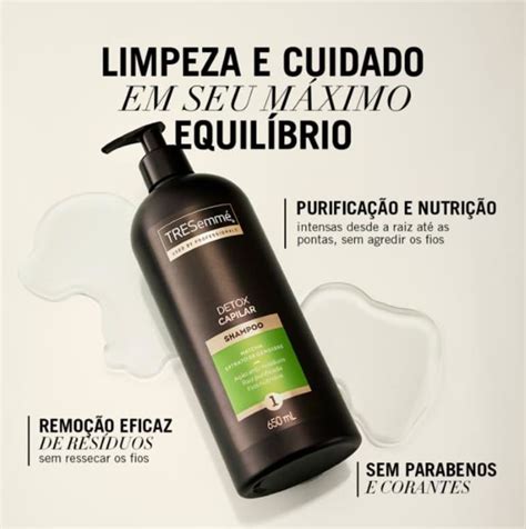 Shampoo Tresemmé Detox Capilar 650ml