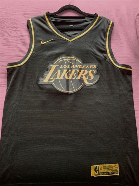 Kobe Bryant NBA Jersey (Black Gold Edition) LA Lakers, Men's Fashion ...