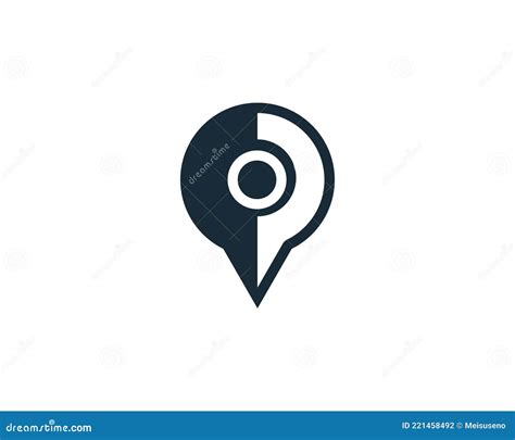 Locate Icon Logo Vector Design Colorful Cartoondealer