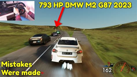 BMW M2 G87 2023 With 793hp In Narrow Country Roads Steering Wheel 4k