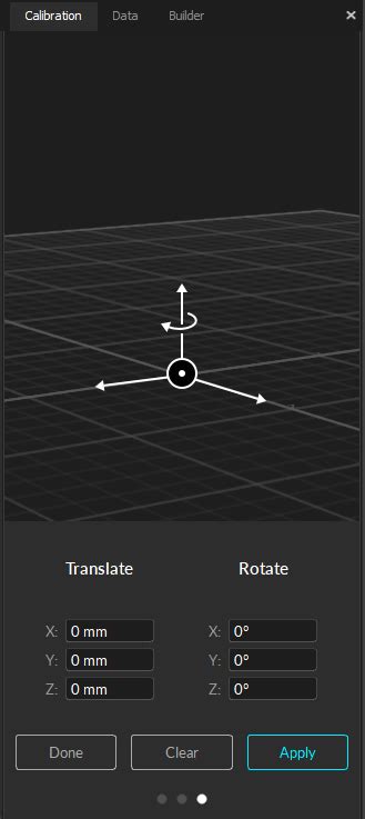 Calibration Pane External Optitrack Documentation