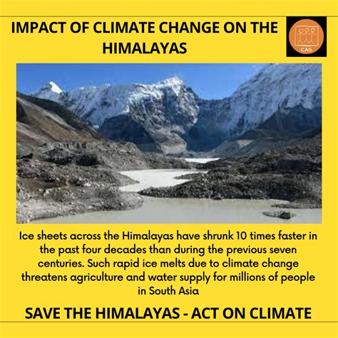 Social Media Poster: Climate Change - Impact on Himalayas | CAG