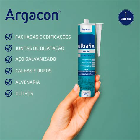 Adesivo Selante Pu Branco G Profissional Argacon Madeiramadeira