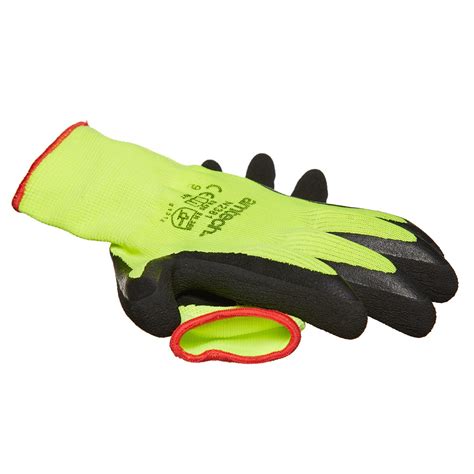 Large Size 9 Hi Vis Latex Coated Gloves Keep Your Hands Safe