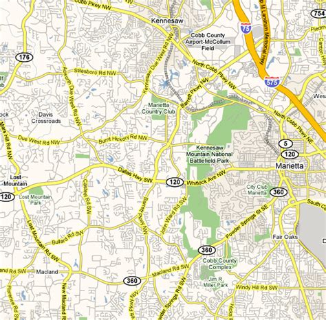 Map of Marietta in 1864 | Marietta.com