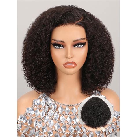 Megalook 6x5 Glueless Bob Wig Human Hair 220 Density Wear