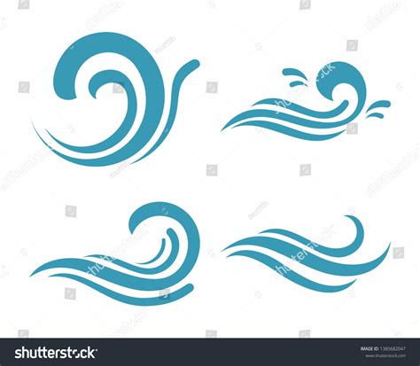 Ocean Logo Icon Vector Stock Vector (Royalty Free) 1385682047 ...