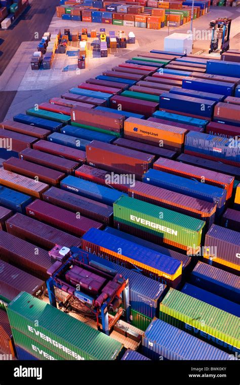 Container Port Night Hi Res Stock Photography And Images Alamy