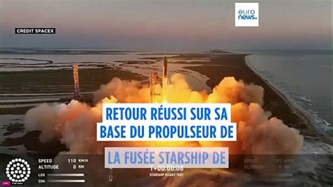 SpaceX parvient à contrôler le retour sur Terre du propulseur de sa