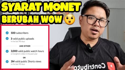 SYARAT MONETISASI YOUTUBE TERBARU UPDATE YOUTUBER PEMULA MERDEKA YouTube