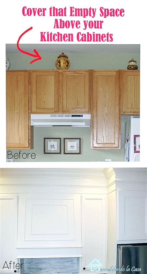 How To Close The Space Above The Kitchen Cabinets With MDF And Moldings