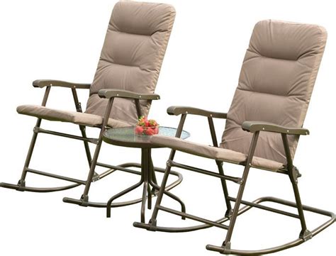 SunTime Outdoor Living Hereford 3 Piece Rocker Seating Group Lawn