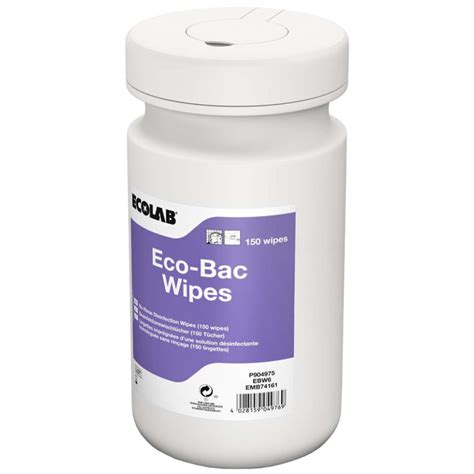 Ecolab Eco Bac Wipes Desinfektionstücher 1 Box 6 Dosen à 150 Tücher 900 Stück Online Kaufen