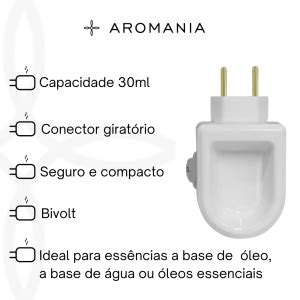 Aromania Essências Aromatizador Elétrico Difusor de Aromas Para