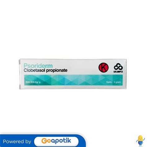 PSORIDERM 0 05 CREAM 5 GRAM TUBE Kegunaan Efek Samping Dosis Dan