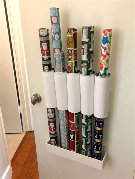 How to make a wrapping paper storage organizer DIY | Wrapping paper storage, Paper storage ...