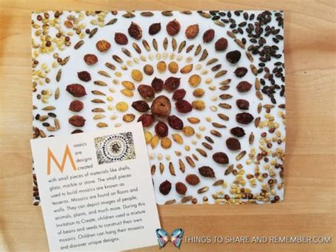 Creating Seed Mosaics In Preschool With Mother Goose Time