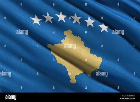 Kosovarische Flagge Stockfotos Und Bilder Kaufen Alamy