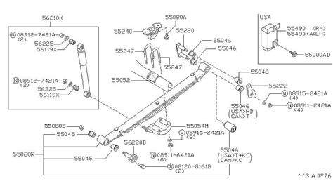 Exploring The Suspension Components Of A 1995 Nissan Pathfinder Diagram And Parts