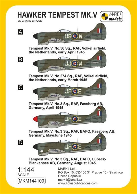 Eshop Mark I Models Mark I Models 1 144 Tempest Mk V Le Grand